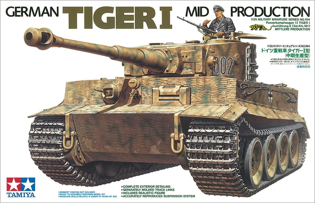 TAMIYA 300035194 - Carro armato 181 Tiger I Mid Production della seconda guerra mondiale G Fr (1) realizzato in scala 1:35
