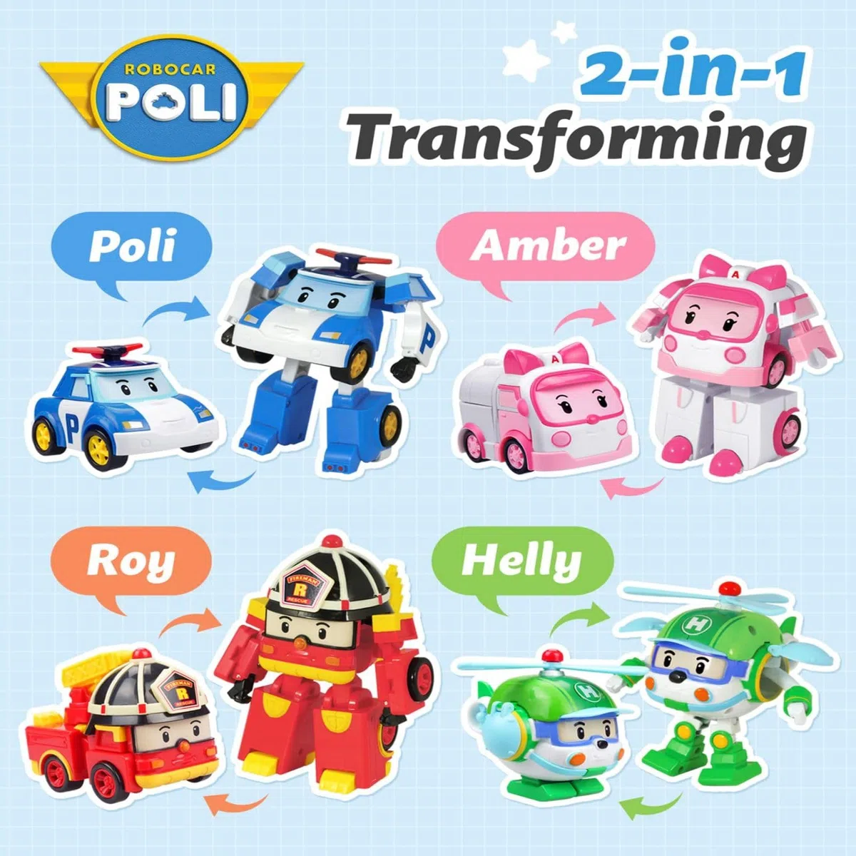 Ouaps 83169 Veicolo Robocar Trasformabile