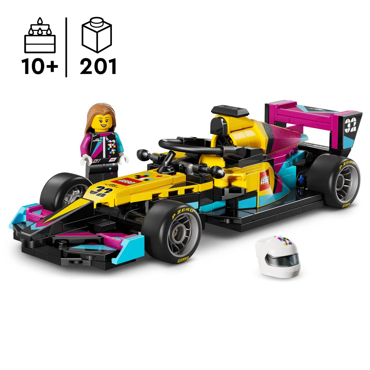 LEGO Speed Champions Auto da Corsa F1 ACADEMY Giocattolo - Kit Modellismo con Minifigure di Pilota Donna di Formula 1 - Regalo di Compleanno per Bambine e Bambini da 10 Anni e Fan Adulti - 77258