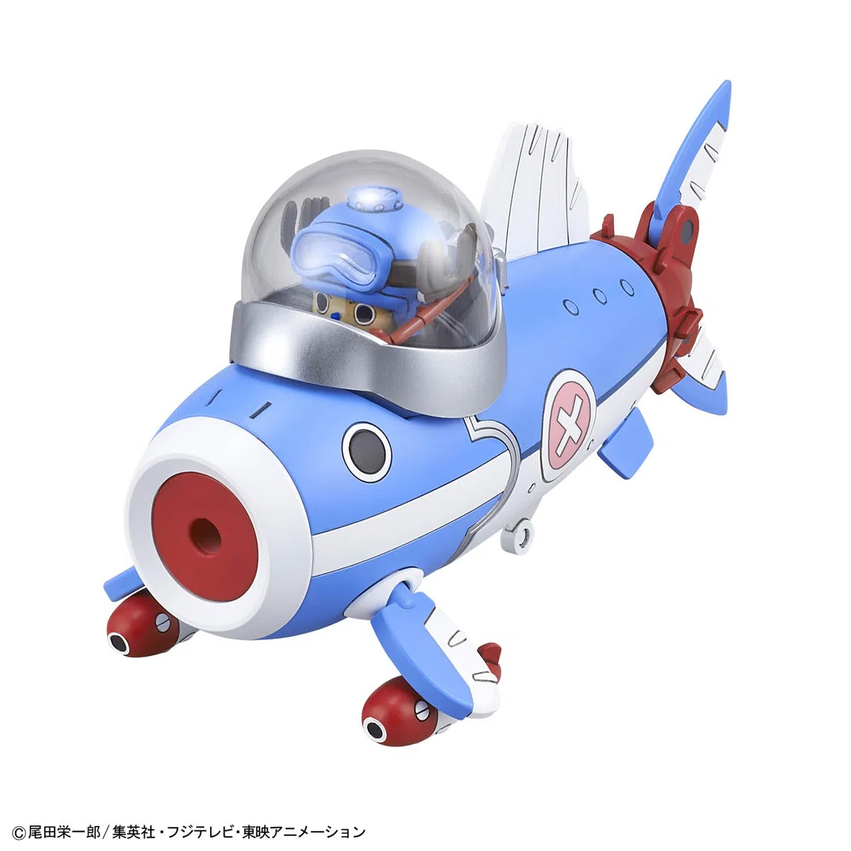 Bandai Spirits Robot Chopper One Piece No. 3 & 5 (Chopper Submarine & Chopper Crane) Modello in plastica codificato a colori