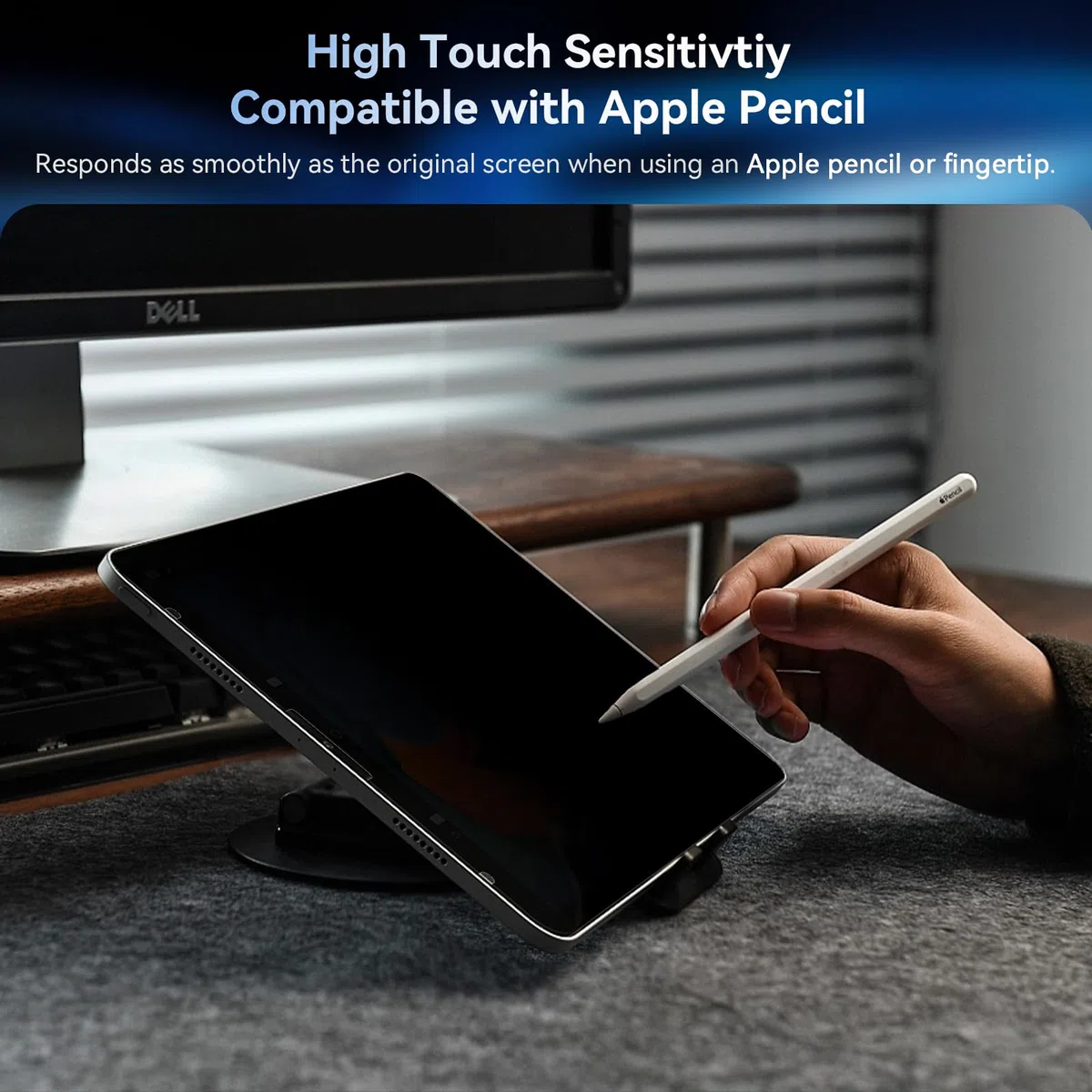 Protescreen Schermo anti-spia per iPad Pro 11 (2022/21/20/18)/ iPad Air 5 & Air 4 (10,9 pollici), protezione schermo anti spia luce blu, alta sensibilità senza bolle