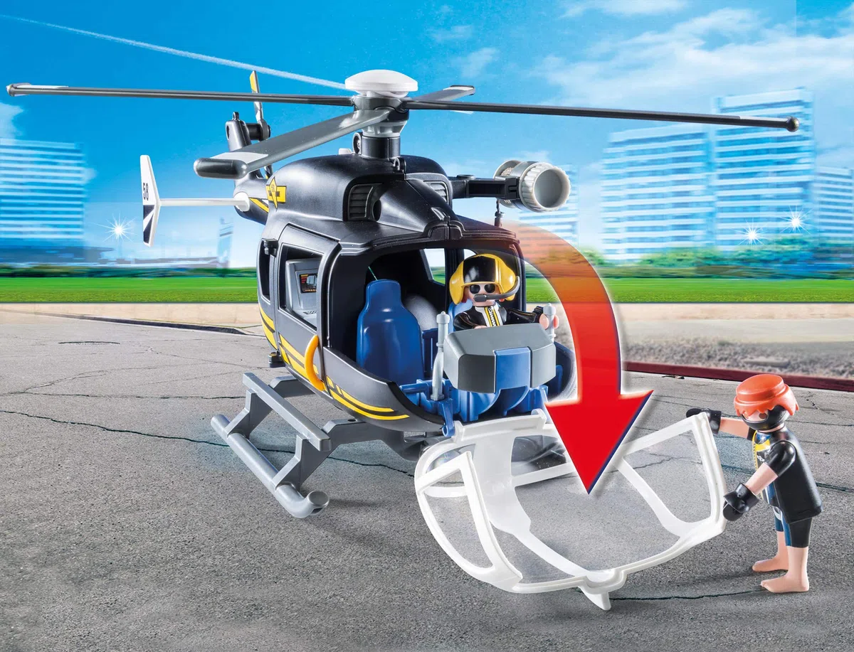 Playmobil city Action 9363, Elicottero Unità Speciale con Sommozzatore