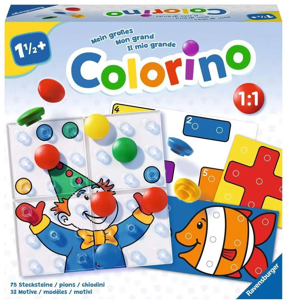 Ravensburger 20959 Il mio grande Colorino, gioco educativo in crescita, così impara i colori un gioco da ragazzi, il classico dei giochi per bambini dai 1,5 anni in su