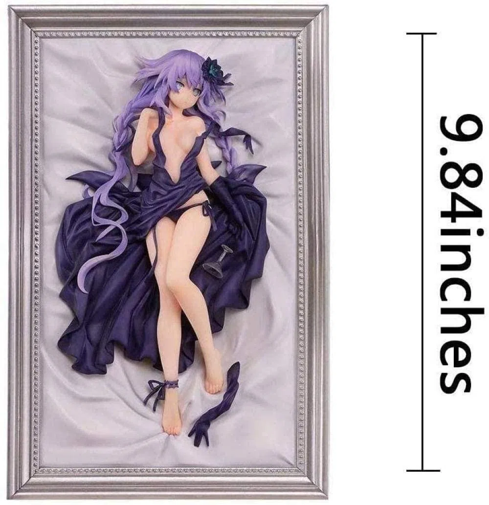 No Scultura Regalo Decorazione Giocattolo Statua Artigianale Hyperdimension Neptunia Figure Cuore Viola Sega Neptune PVC de Haute Matériel