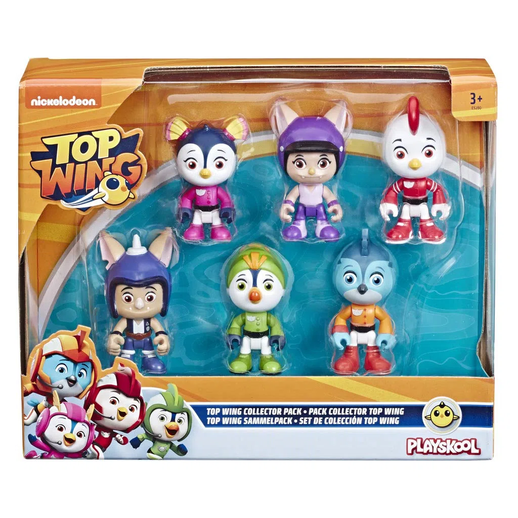 Top Wing hasbro - collection pack da 6 personaggi, 7.5 cm, multicolore
