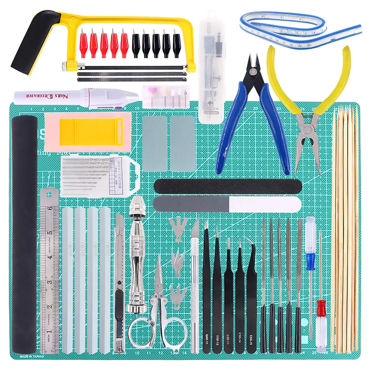 Keadic Set Di Strumenti Di Base Per Modellismo, 87 Pezzi, Gundam Craft Set, Strumenti Di Base Del Modellatore Di Gundam Strumenti Di Base Del Modellatore Di Hobby(Kit 10)
