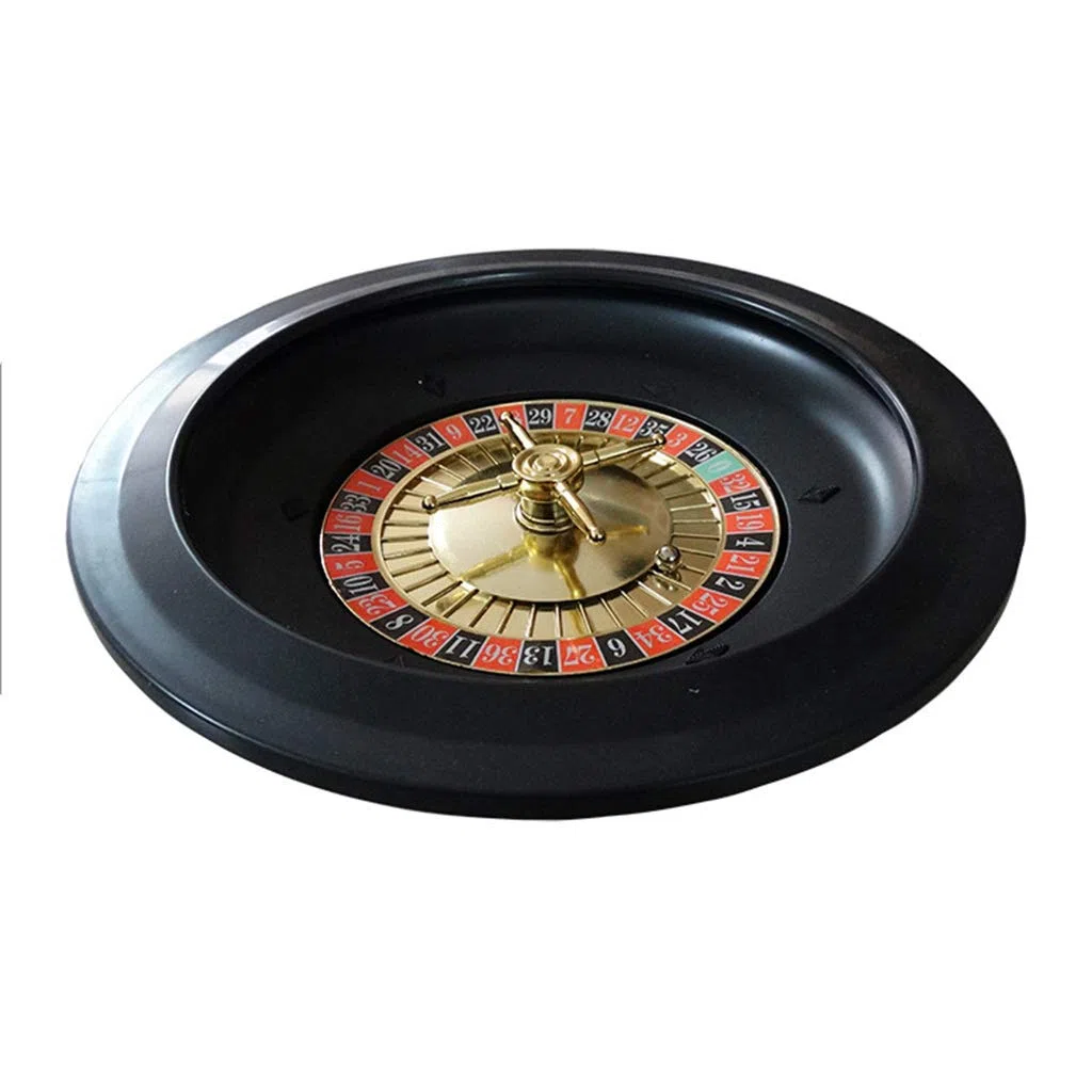 Roulette da Casinò 25,4 cm Set di Gioco con Tovaglia, Chips, Rastrllo, Palle d'Acciaio, Per KTV Party Game, Età 120 Mesi+