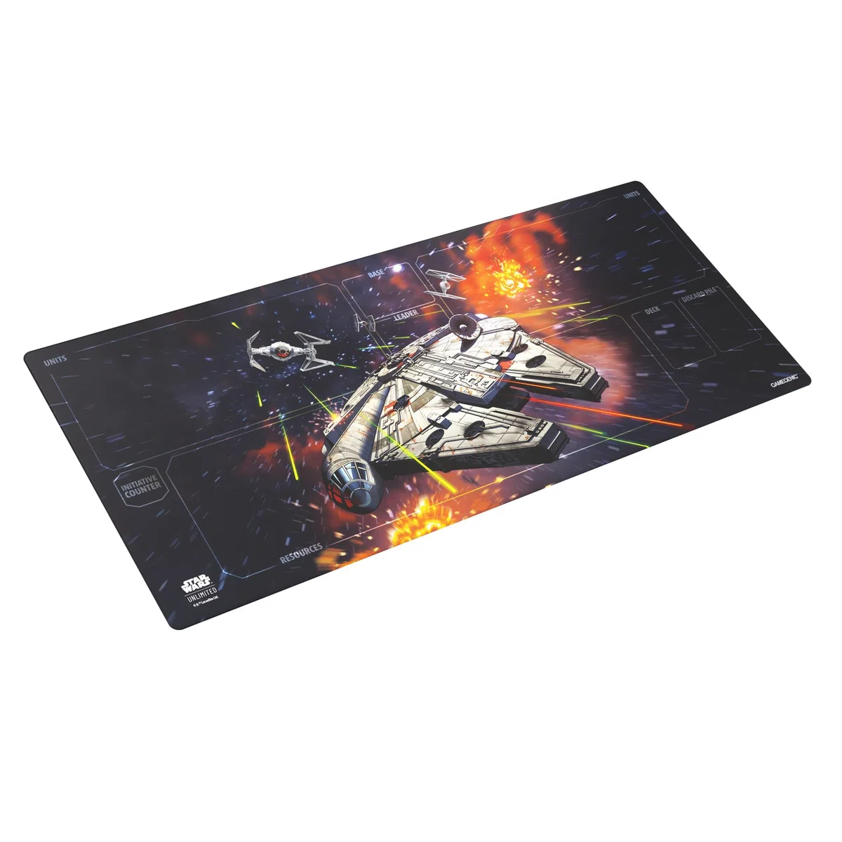 Gamegenic - Star Wars Unlimited Game Mat Xtra-Wide - Officially Licensed, Full-Color Printed, Playmat, Slip-Resistant 31.5" by 13.75" Rubber Mat, Designed for TCGs And LCGs