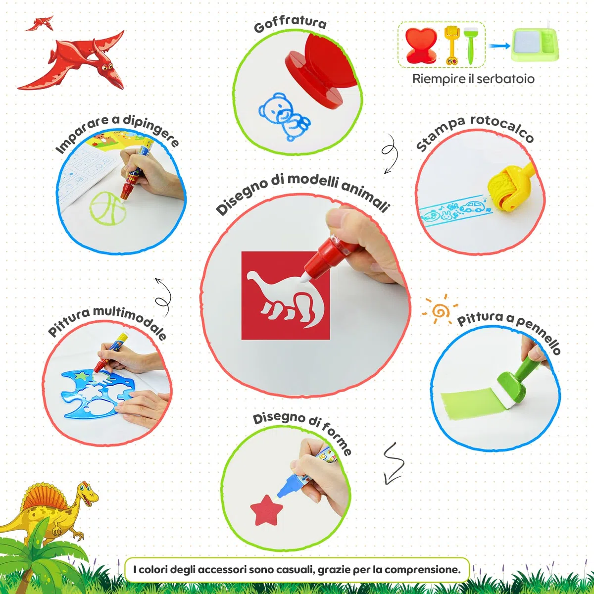 Giochi Bambini 1 Anno - Tappeto Magico, 110x70cm Giochi Bambini 2 Anni, Regalo bambina 1-6 Anni, in Scatola