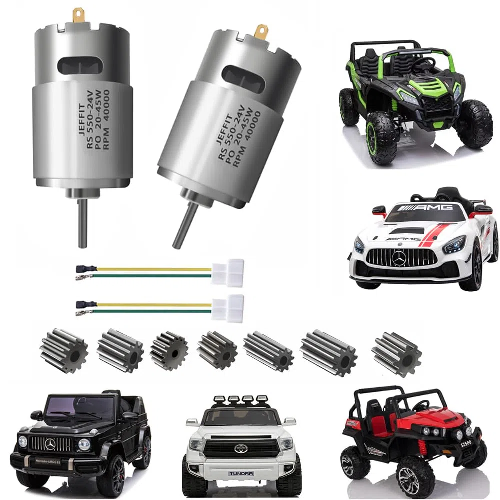 2 PEZZI 24 V RS550 40000 giri/min Motore Elettrico per Auto per Bambini Upgrade, Motore ad Alta Velocità per Bambini su Parti di Ricambio per Auto