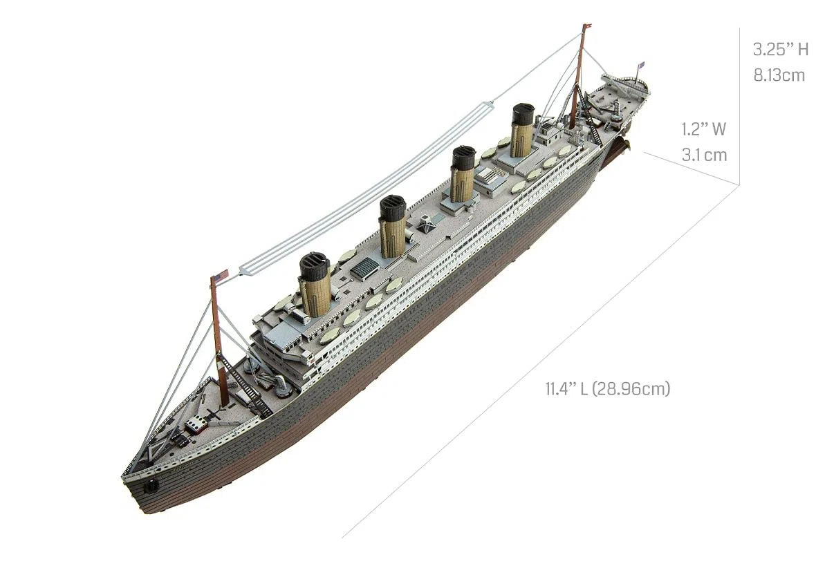 Metal Earth Serie Premium RMS Titanic Ship 3D Metal Model Kit Fascinations