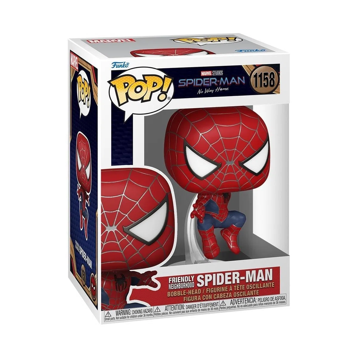 Funko Pop! Marvel: Spiderman No Way Home 2021 - Spider-Man - Leaping SM2 - Figura in Vinile da Collezione - Idea Regalo - Merchandising Ufficiale - Giocattoli per Bambini e Adulti - Movies Fans