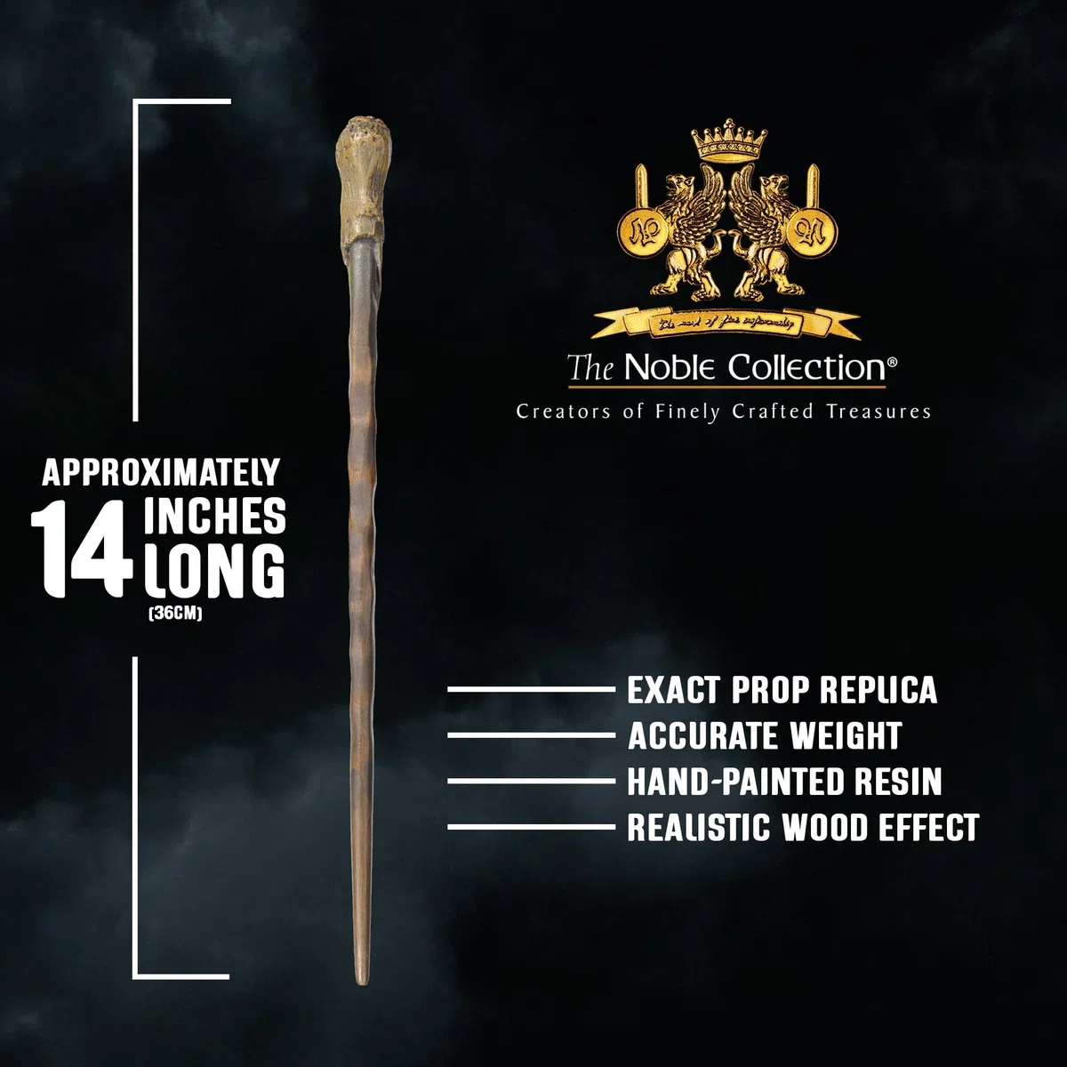 NOBLE La nobile collezione harry Potter Ron Weasley Wand in Ollivanders Box