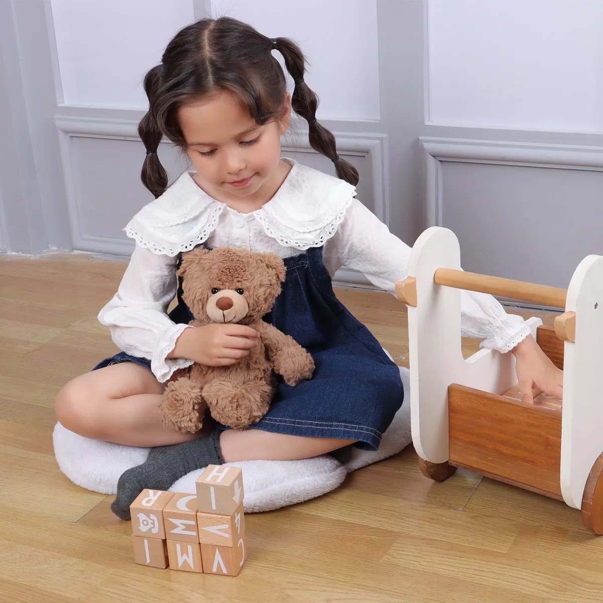 Apricot Lamb Giocattoli Peluche Orso Bruno Peluche Morbido Peluche Perfetto per Ragazze Ragazzi Neonato (Orso Bruno, 23 cm)
