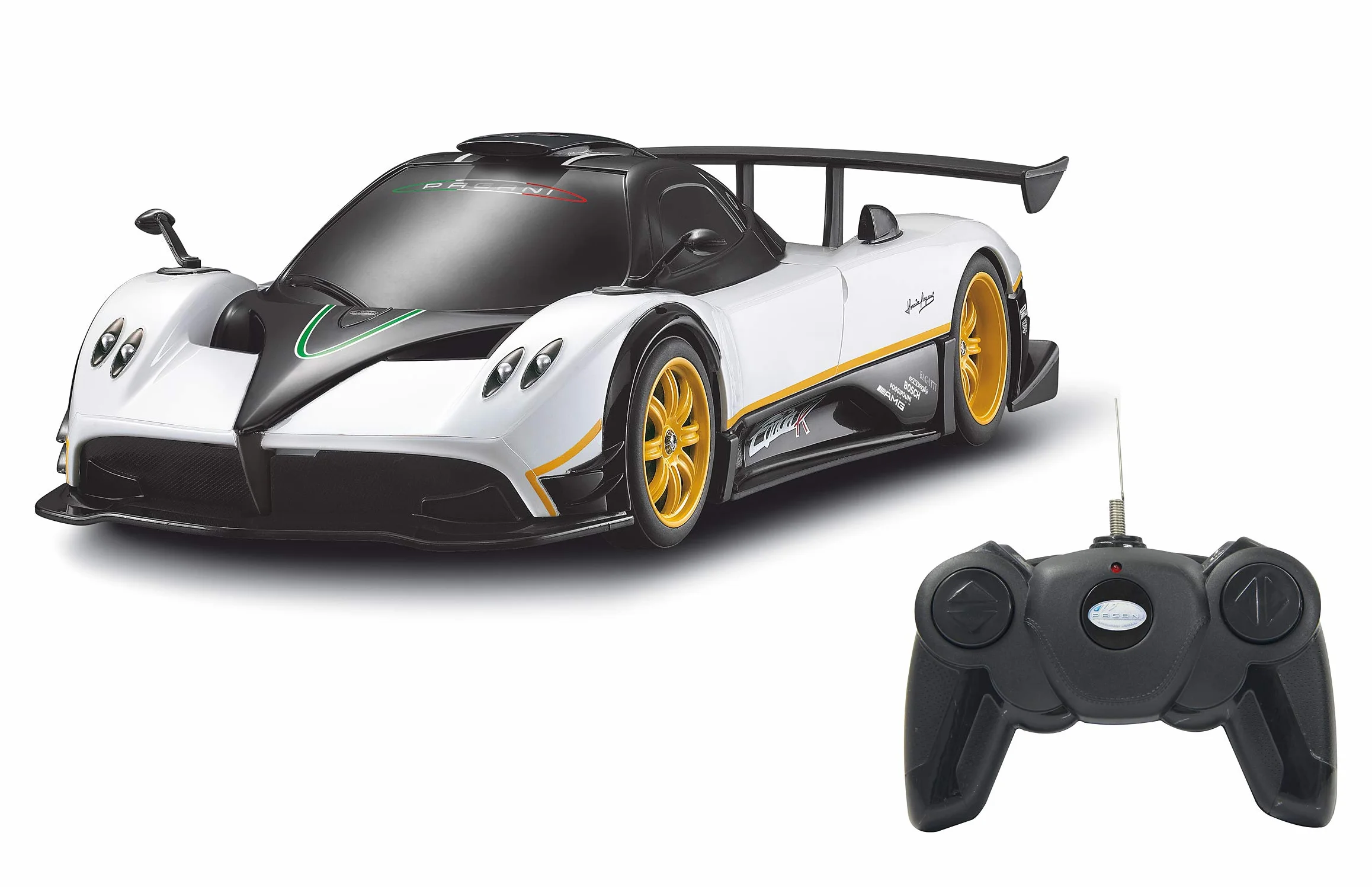 JAMARA 405143 - Zonda R Pagani Macchinina 1:24 40Mhz Interni Simili all'Originale, Bianco