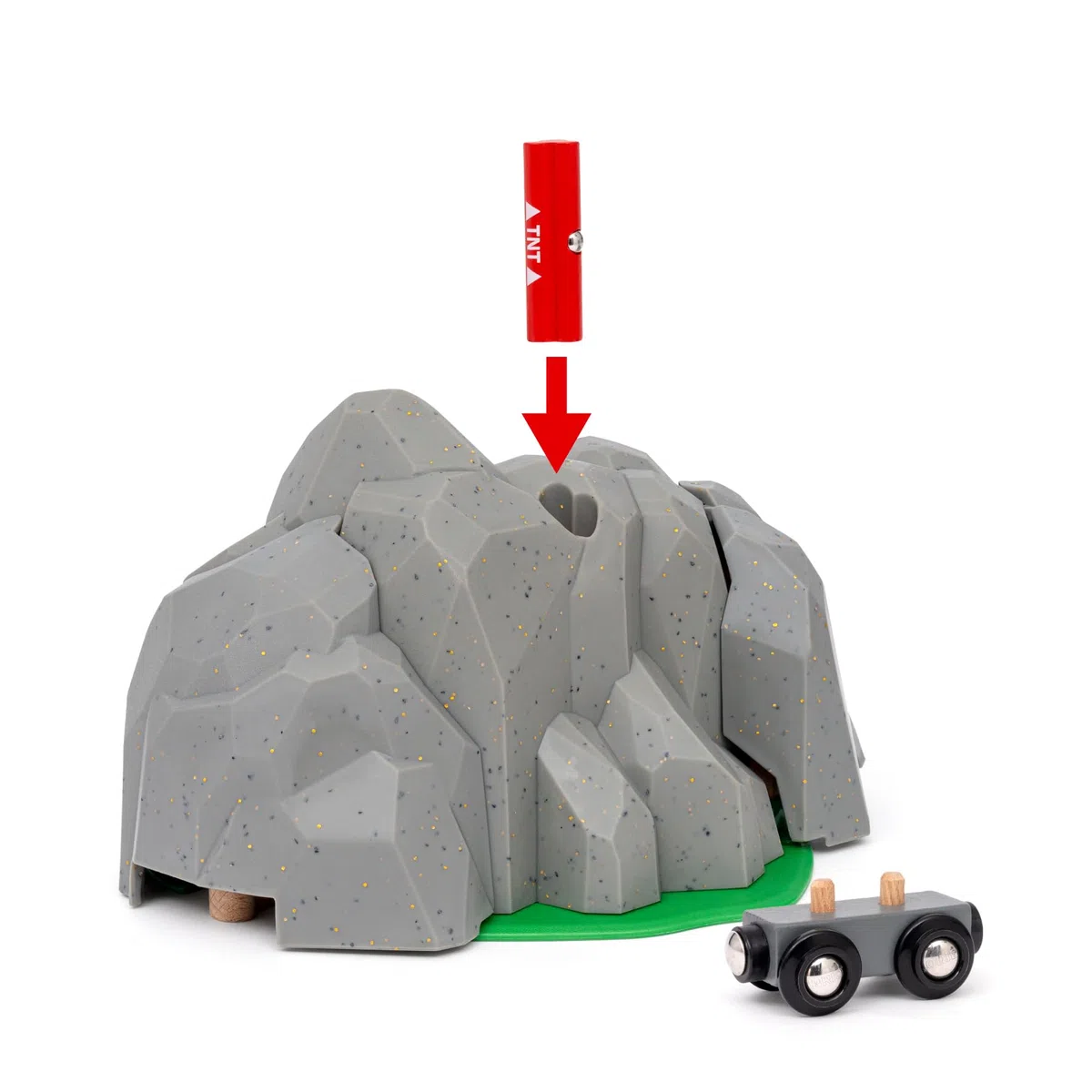 BRIO World - Set Galleria Esplosiva, Set Costruzioni Trenino in Legno, Giocattolo per Bambino e Bambina 3+ Anni