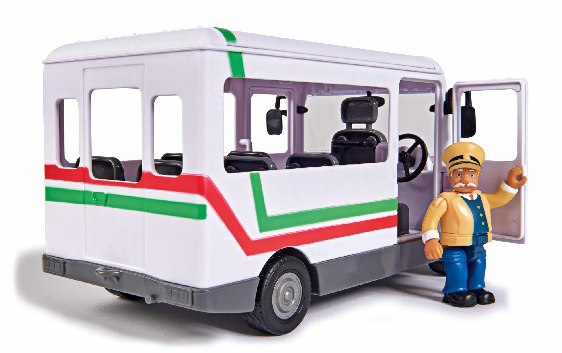 Sam il pompiere Fireman Sam veicolo il Trevors Bus Autobus lungo 20 cm con figura di Trevor circa 6cm