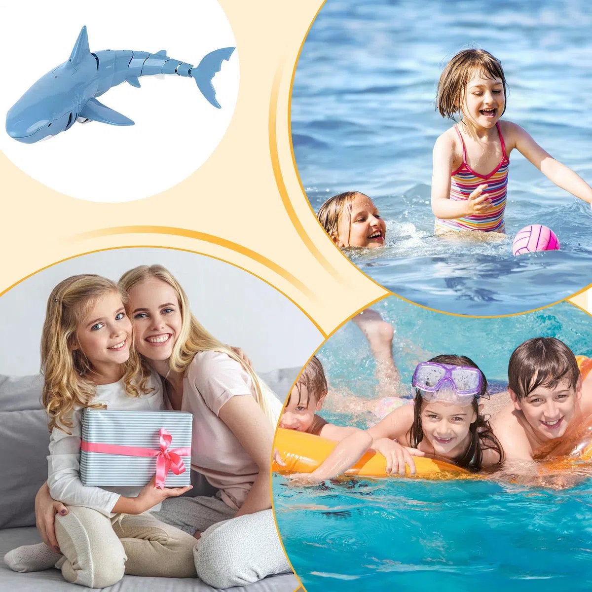 Toy – Kids Toys, Water RC Toys, Remote Control Sharks Toy, Realistic Waterproof Diving Sharks Toyy for Kid Boys Girls Children Birthday Christmas Beach Pool Outdoor Indoor