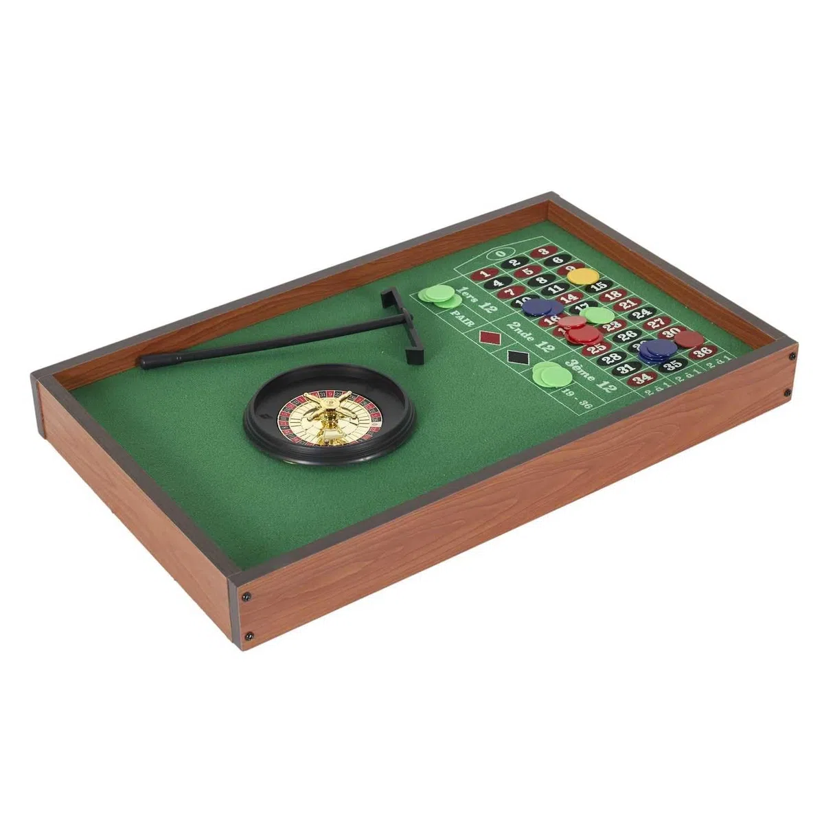 MISTER GADGET, MG3490, Porta Il Casinò a casa Tua con Questo Gioco da Casinò 2 in 1! Bluff, strategia e risate garantite tra Amici e in Famiglia con Questo Gioco di Blackjack e Roulette.