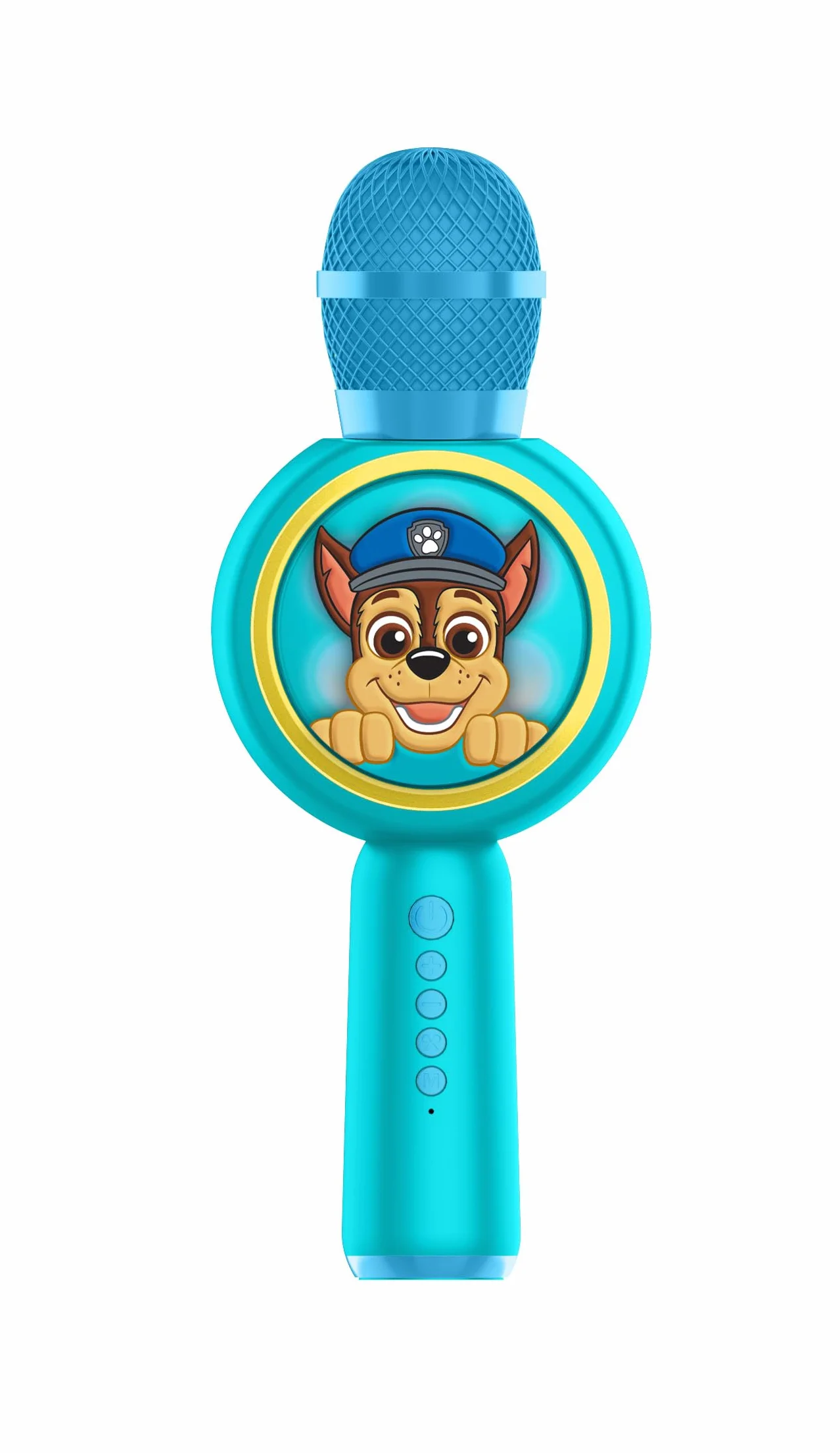 OTL Technologies PAW263 Paw Patrol Popsing - Microfono wireless per karaoke con modalità cambia voce, con luce LED, colore: blu