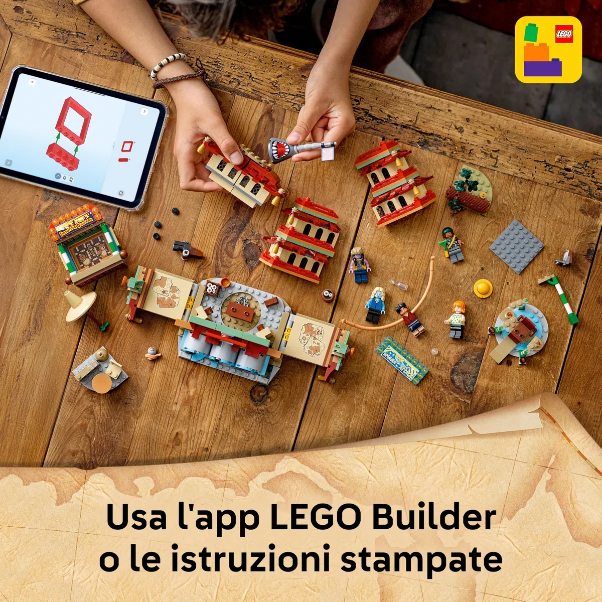 LEGO ONE PIECE Battaglia ad Arlong Park - Giocattolo Interattivo con 5 Minifigure tra cui Luffy e Nami, e una Pagoda che Crolla - Regalo per Bambini, Bambine e Fan degli Anime da 9 Anni in su - 75638