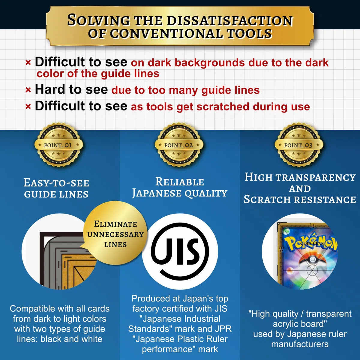 Centering Tool Pro Kit di classificazione carte Pokémon PSA Nero e bianco per carte di dimensioni standard