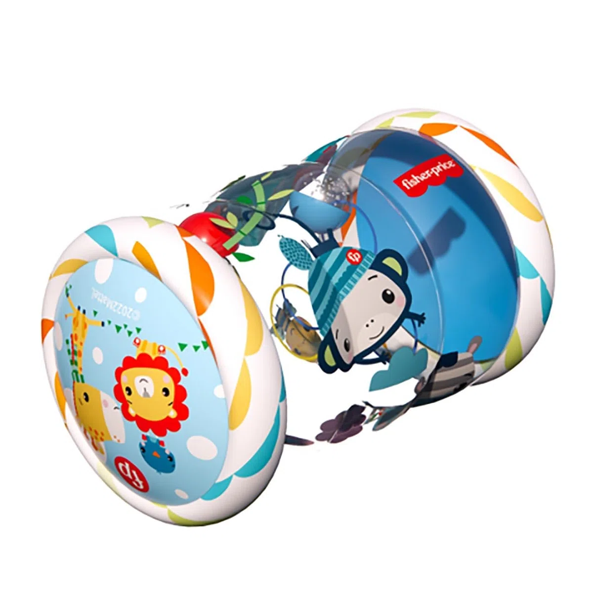 DQB DeQUBE Fisher Price-Baby Roller-Roller Gonfiabile per Neonati-Dimensioni 48 x 44 x 25 cm (Deqube 920D00179)