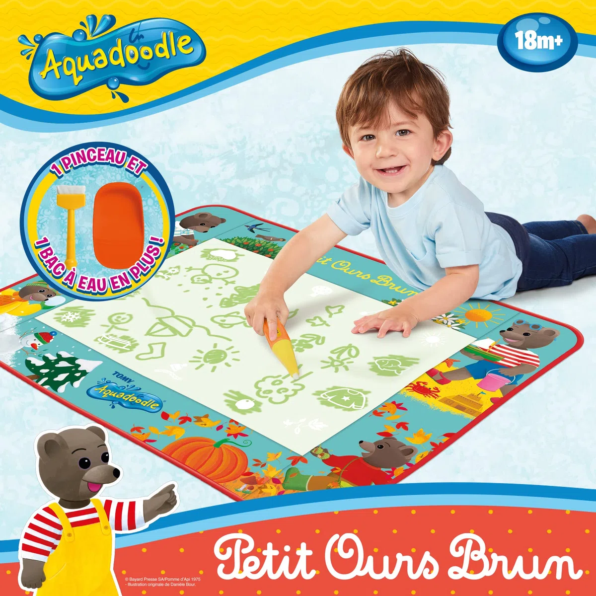 AquaDoodle Petit Our Brown E73425 - Tappetino da disegno ad acqua, da colorare gigante