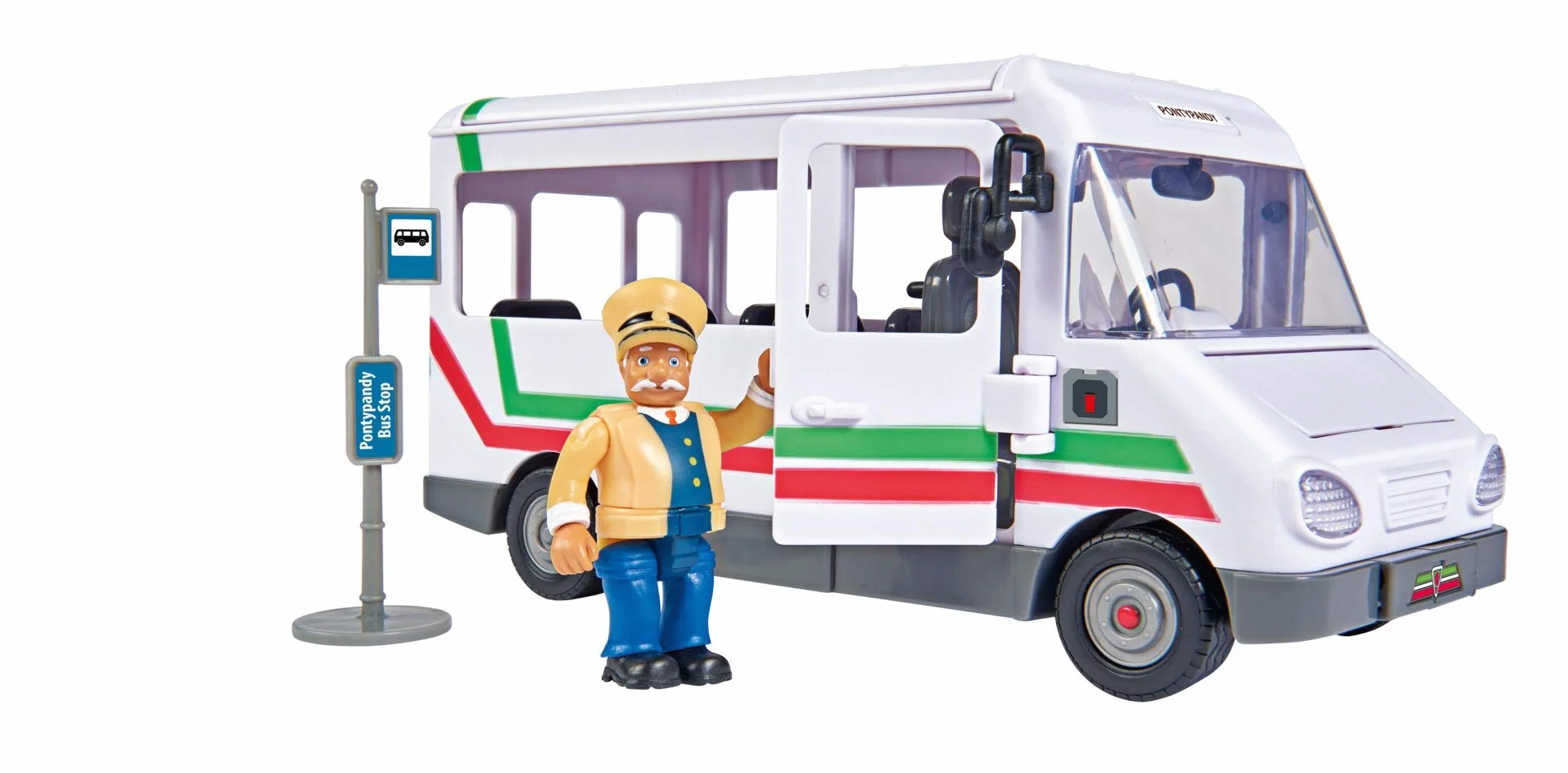 Sam il pompiere Fireman Sam veicolo il Trevors Bus Autobus lungo 20 cm con figura di Trevor circa 6cm
