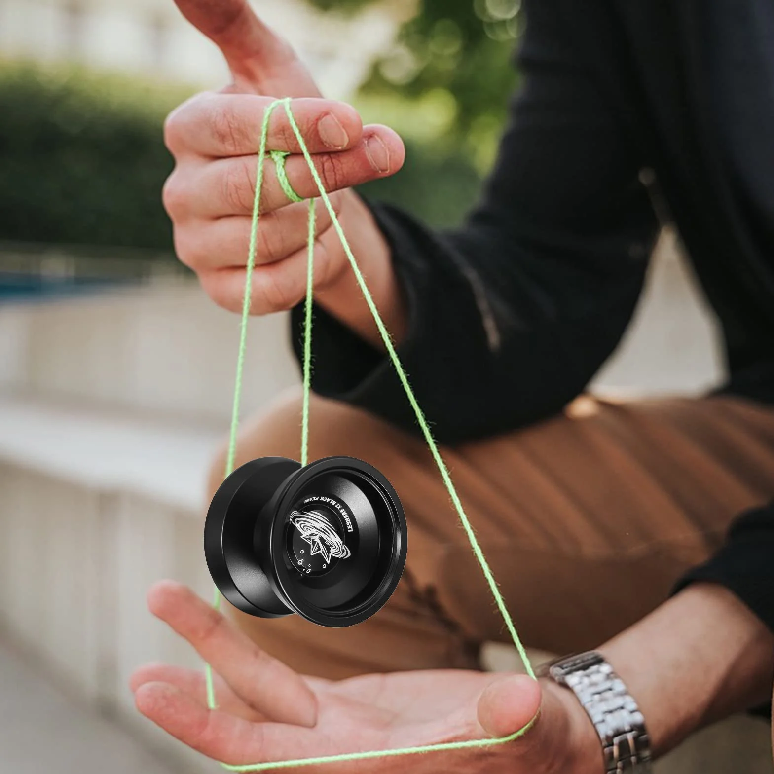 Palla Yo-Yo Regalo Competitivo Multi-Materiale con Corde e Guanto