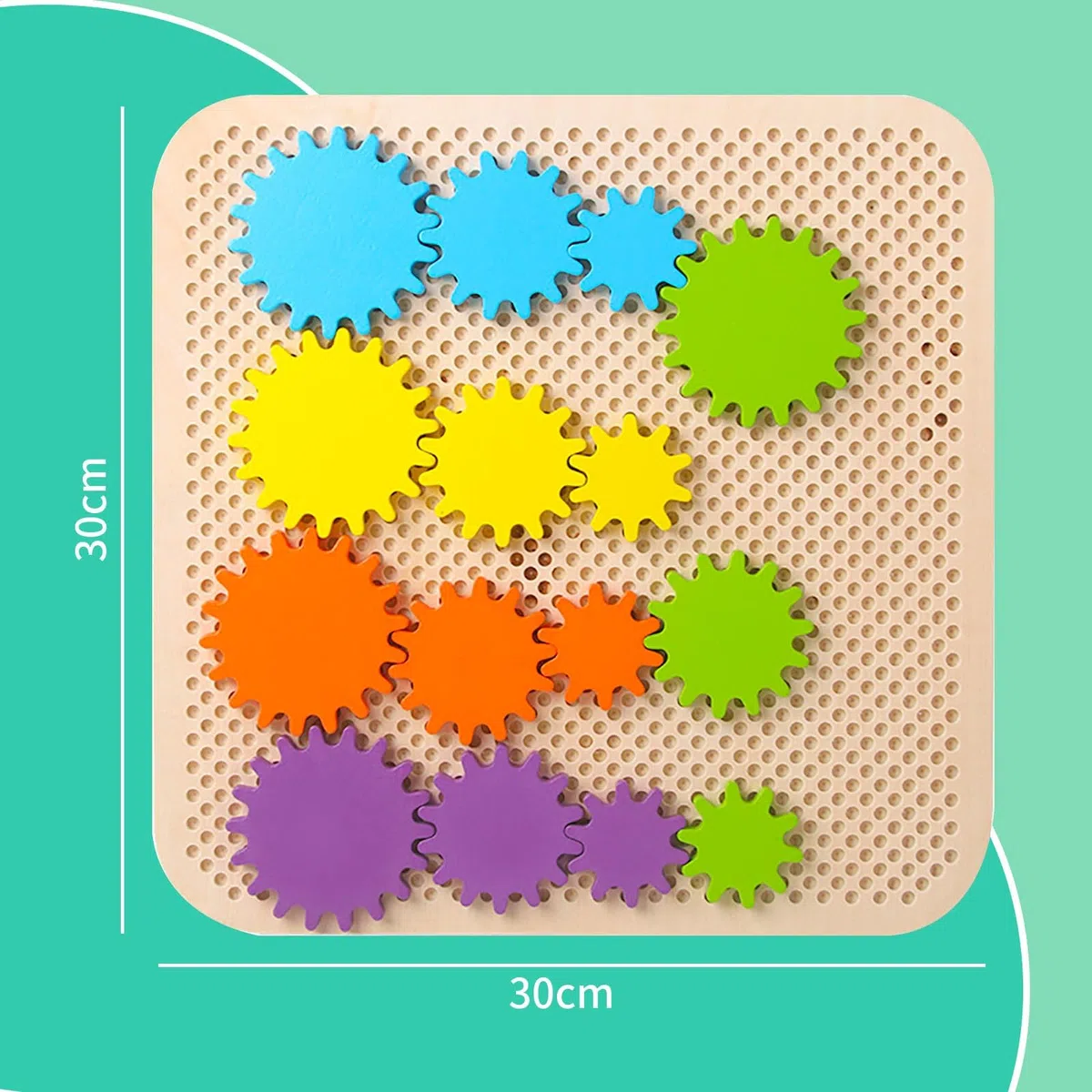 Montessori Giocattolo 2 3 4 5, Giochi da 2 Anni, Gioco Motorio con Ingranaggi Colorati, Giocattoli da 3 Anni, Puzzle Ingranaggi, Regalo 2 3 4 5 Bambini Ragazzi Ragazze