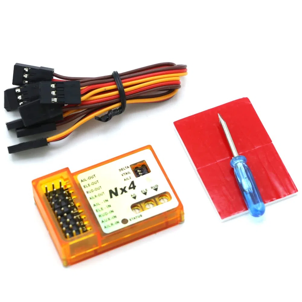 DollaTek NX4-PRO 3D Controllore di Volo Giroscopio Stabilizzatore Autobalance FC Per Aereo RC Ala Fissa V-tail