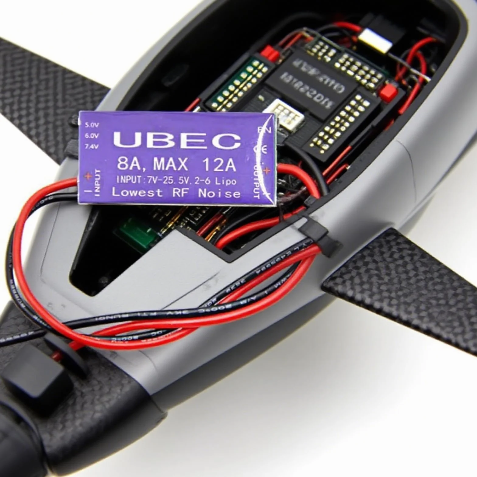 UBEC Alimentatore di Commutazione, 8A UBEC Switch Mode Regolatore di Tensione, 5V 6V 7,4V 8A Max 12A Uscita 7V-25,5V Ingresso UBEC Modulo Servo Interruttore di Alimentazione per RC Helicopter