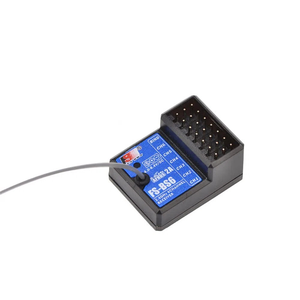 Ricevitore 6CH 2.4G Spectrum Ricevitore FS-BS6 RC con Sistema di stabilizzazione giroscopica per 1/10 RC Auto/Timone/Crawler