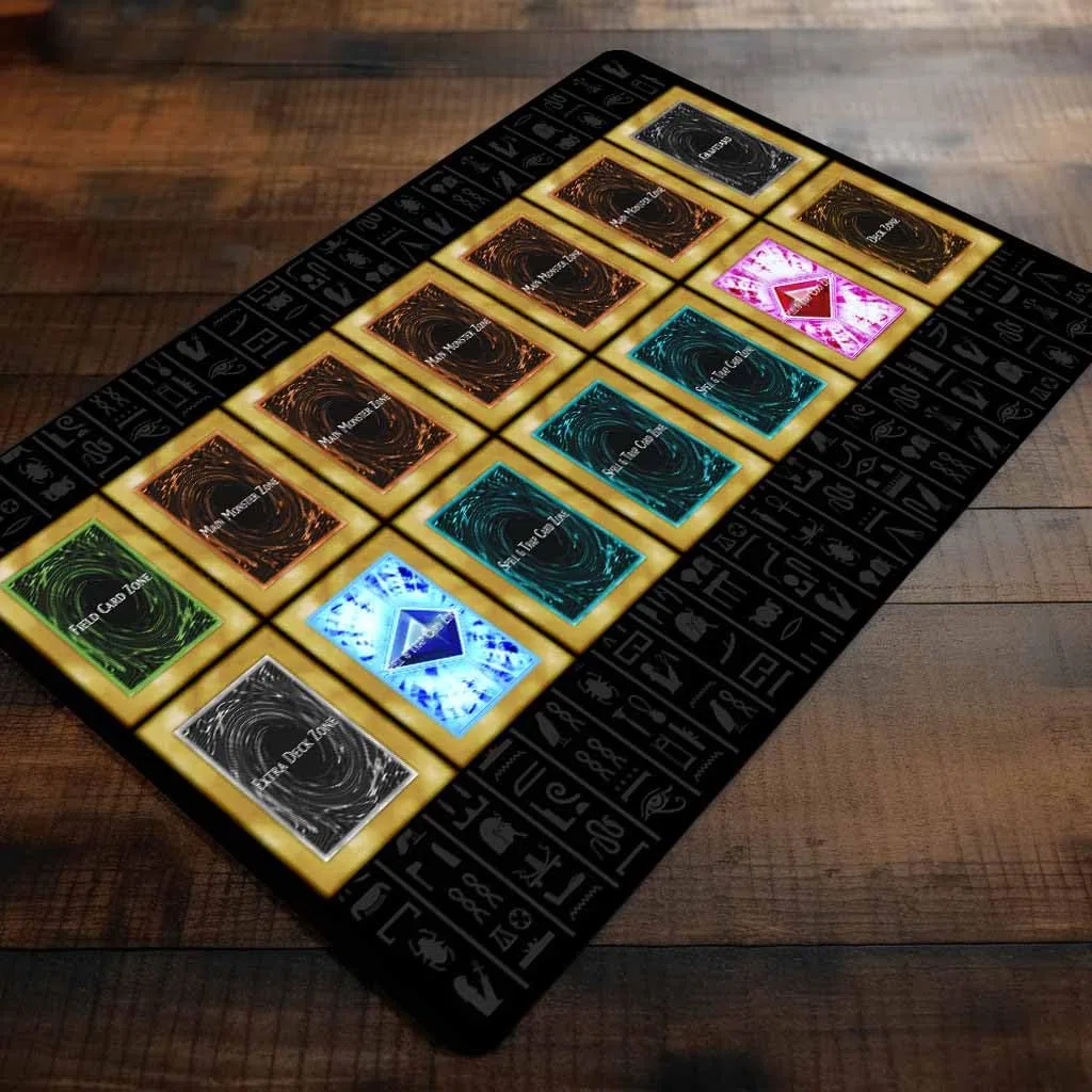Classic (Bordi Cuciti) - Tappetino per 1 Giocatore Master Rule Duel Field Zones - Tappeto per Gioco Magic The Gathering - Playmat Compatibile con Magic, MTG, Pokemon, TCG