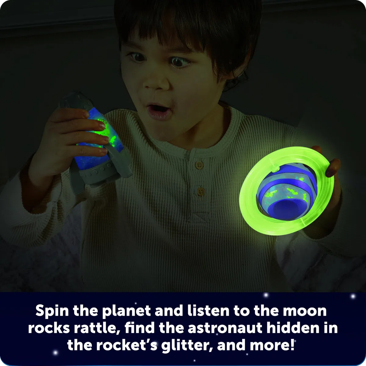 Learning Resources Soothing Space Fidget Set LER5580, da 3 Anni, Giocattoli Sensoriali Spaziali, Effetto Luminoso, Antistress