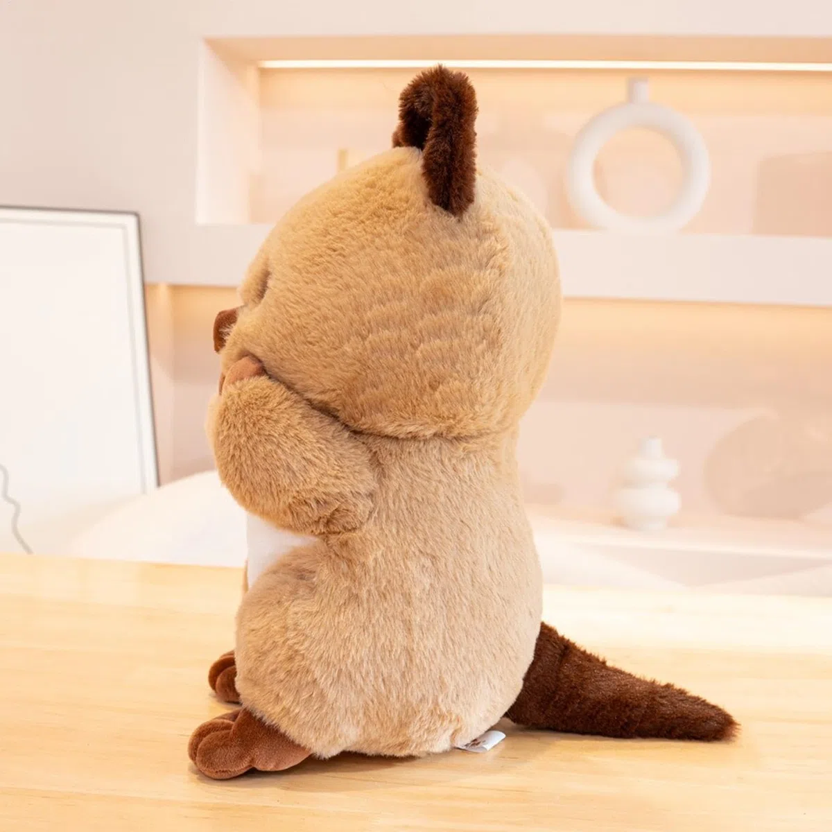 Animale di peluche Quokka, cuscino di peluche Quokka,Giocattolo con statuetta Quokka in peluche abbracciabile | Peluche di peluche Comodo cuscino per animali al tatto per ragazze Ragazzi Bambini Bambi