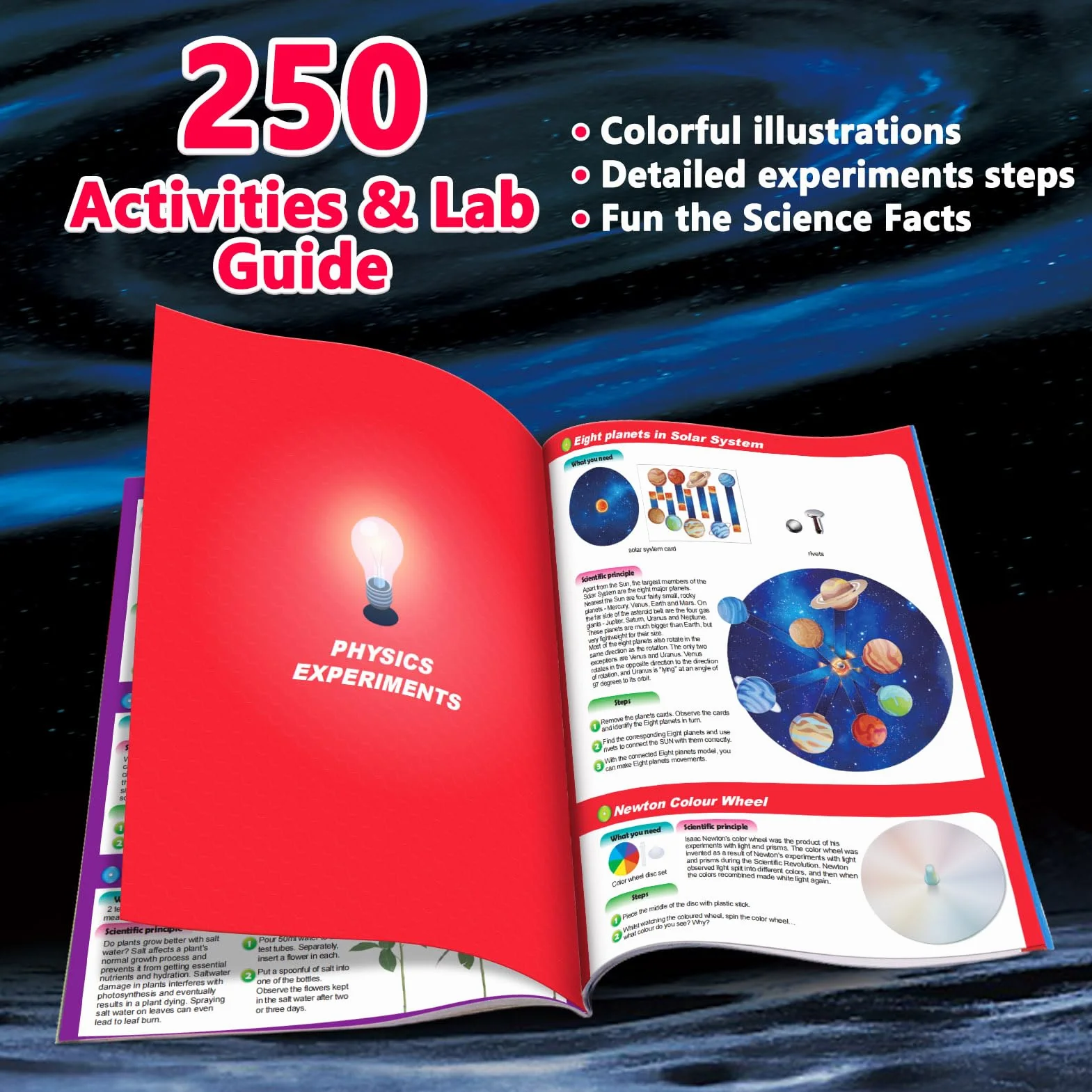 UNGLINGA 250+ Esperimenti Kit Scientifici per Bambini, Set di Chimica, Vulcano, Progetto Scienza Giocattoli STIM per Ragazzi Ragazze Apprendimento Regali Educativi Set