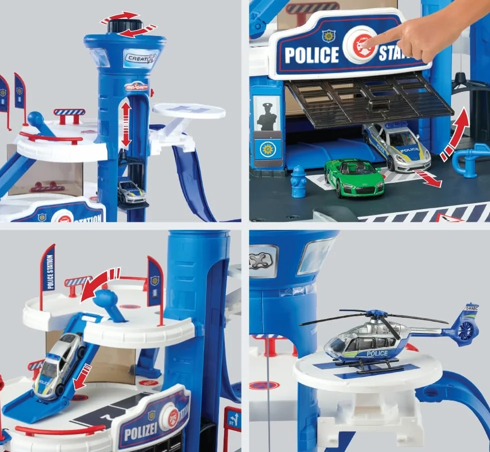 Majorette Creatix Stazione di Polizia + 1 veicolo