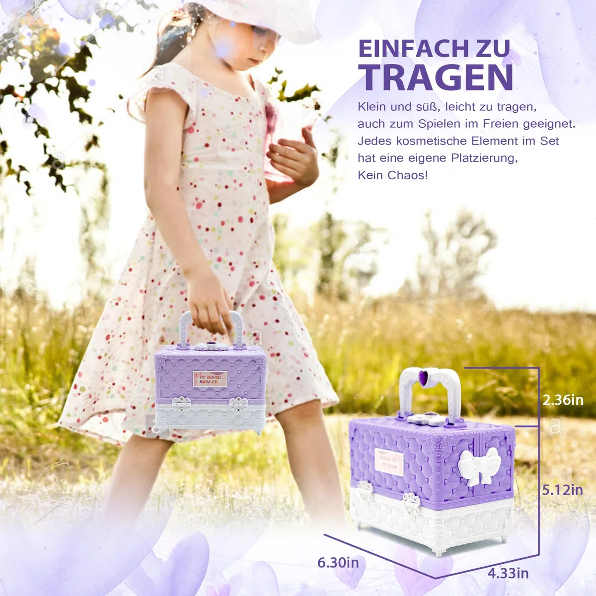 Set di trucchi per bambini, idea regalo, giocattolo per bambine dai 4 ai 12 anni
