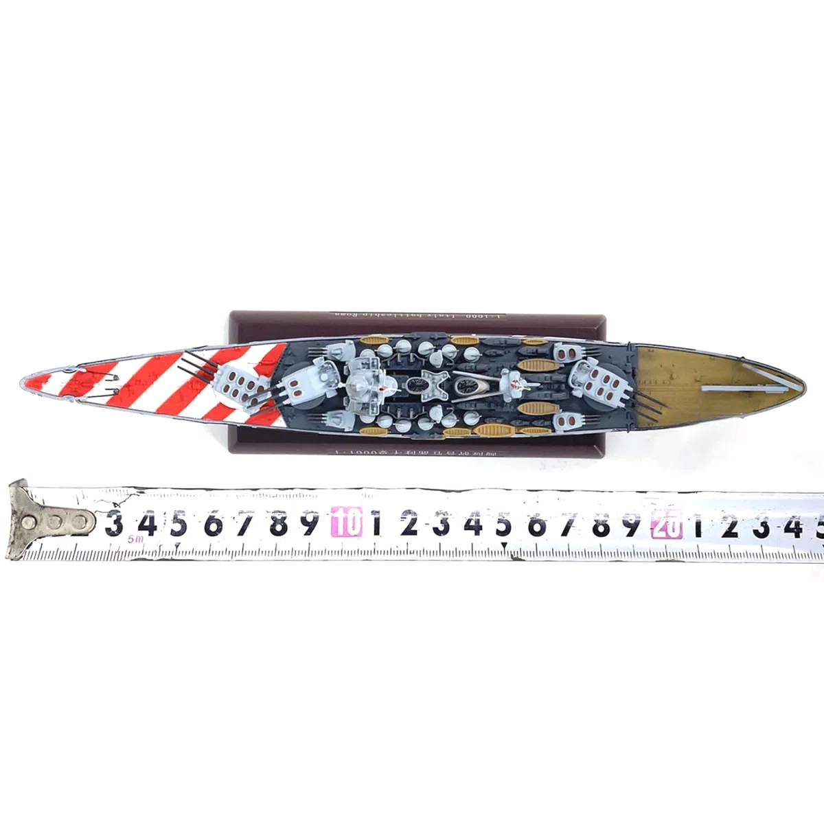 TECKEEN 1: 1000 Scala Italiana Corazzata Roma Battleship Lega Modello Nave da guerra Modello Militare Diecast Nave Modello per Collezione