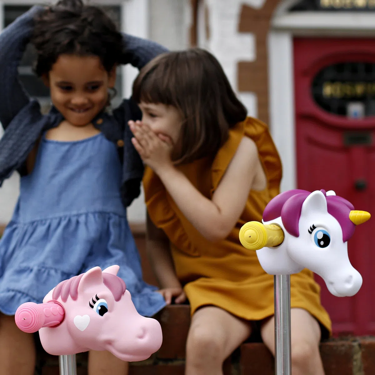 Scootaheadz Testa unicorno Accessori per Manubrio Ciclismo Bambini