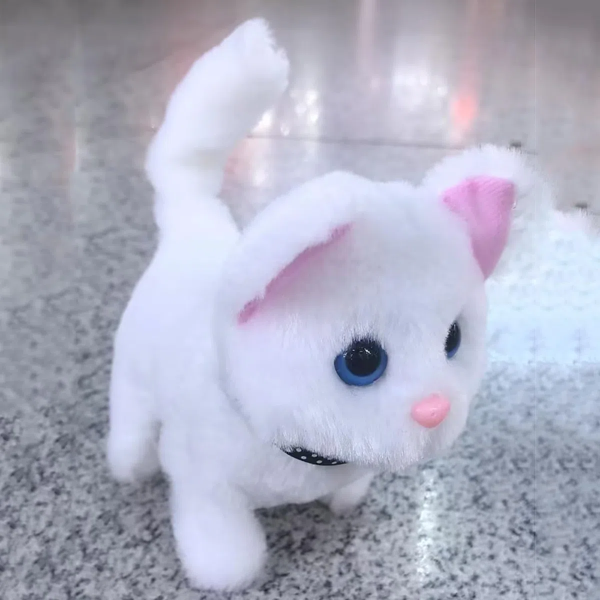 Gattino Robot Interattivo con Pelo Morbido - Gatto Robotico Realistico 2026, Cammina, Miagola e Scodinzola Intelligente, Giocattolo Animale Realtistico per Bambini e Ragazze #1