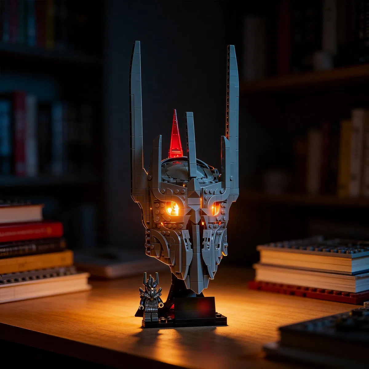 YEABRICKS Luce LED per Lego 11373 Icons Il Signore degli Anelli: Sauron's Helmet Building Blocks Model (set di costruzione non incluso)