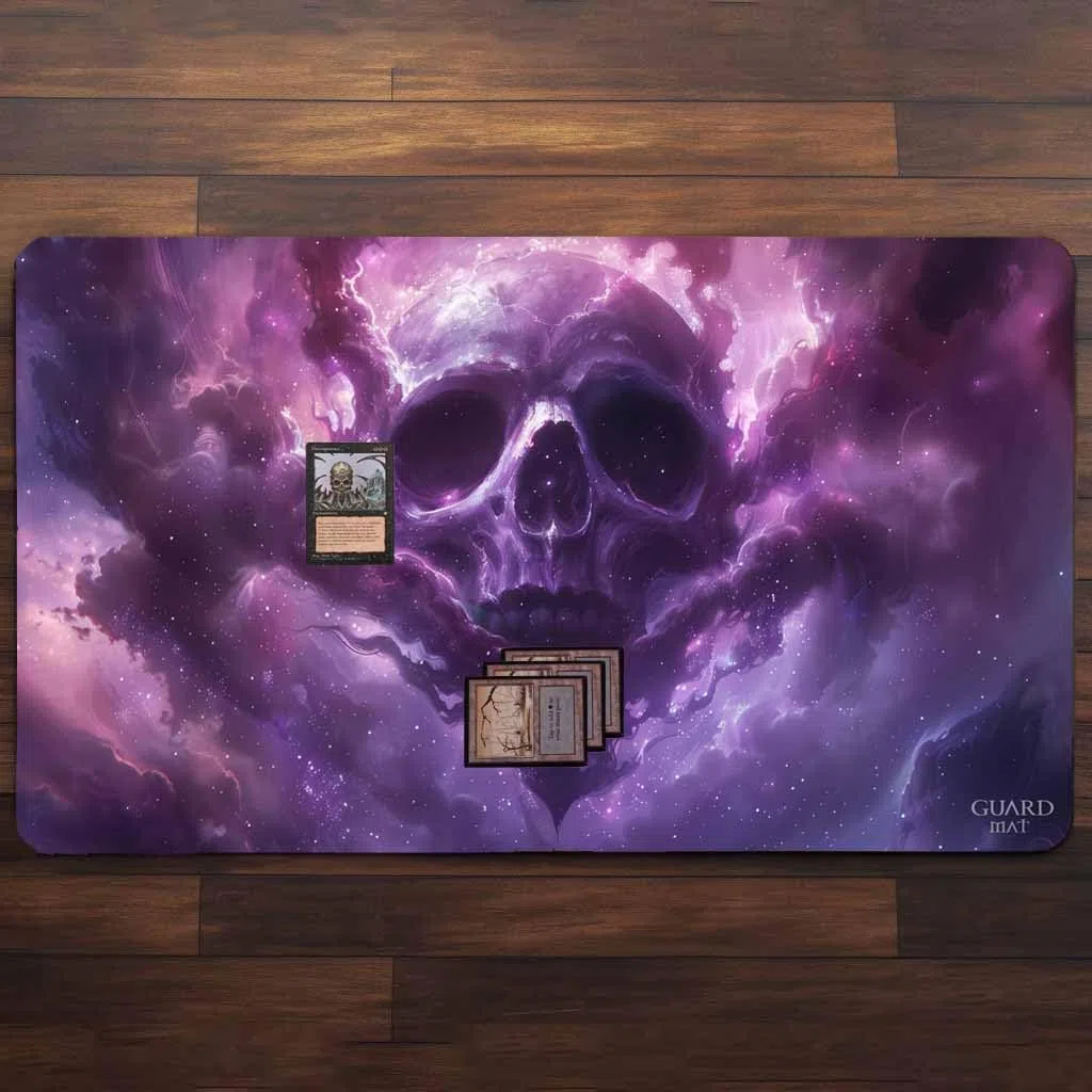 Void Swamp (Bordi Cuciti) - Tappetino per Carte Magic - Tappeto per Gioco - Playmat Compatibile con MTG, Signore degli Anelli, TCG, Gioco di Carte