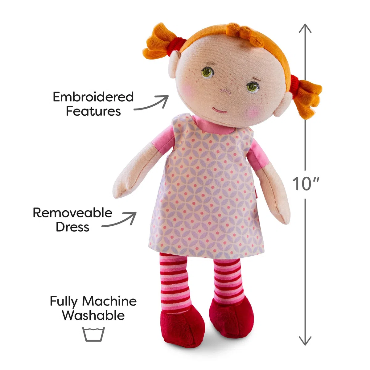 HABA 303730 Snug up Doll Roya - 25 cm - for Ages 18 Months and Up