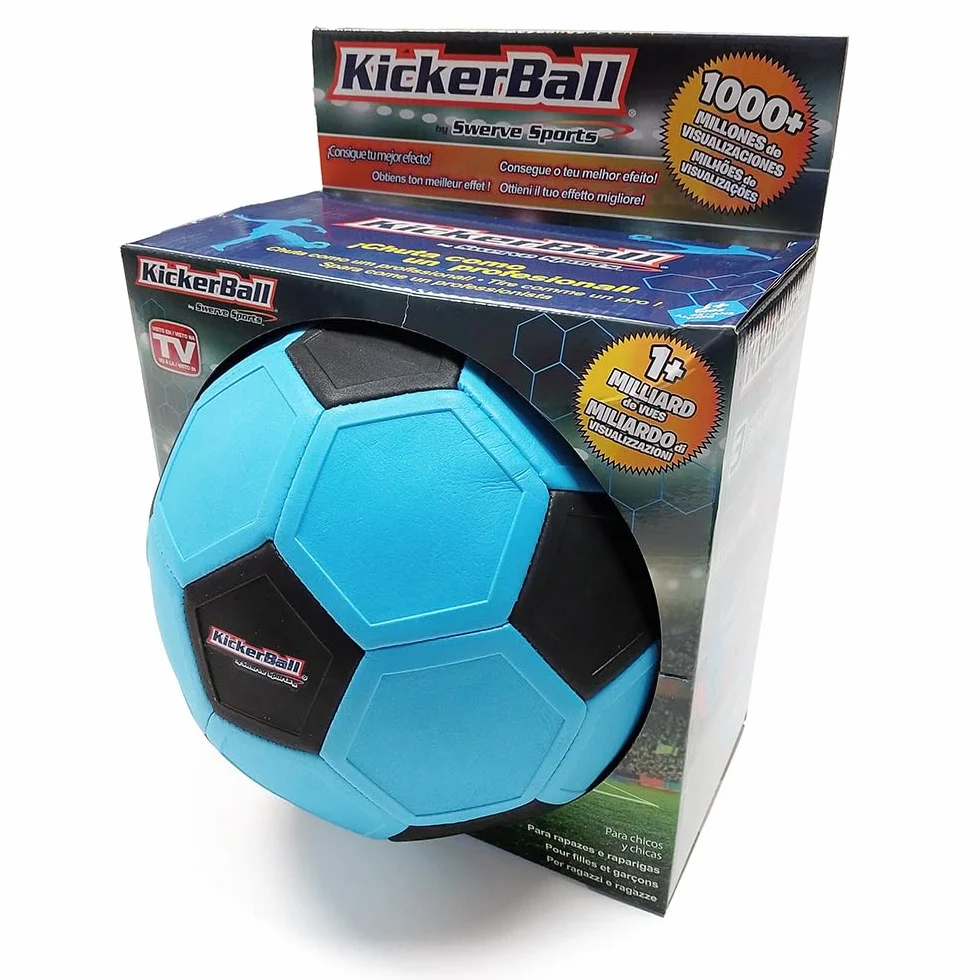 Kickerball la palla con effetto che traccia una traiettoria curva
