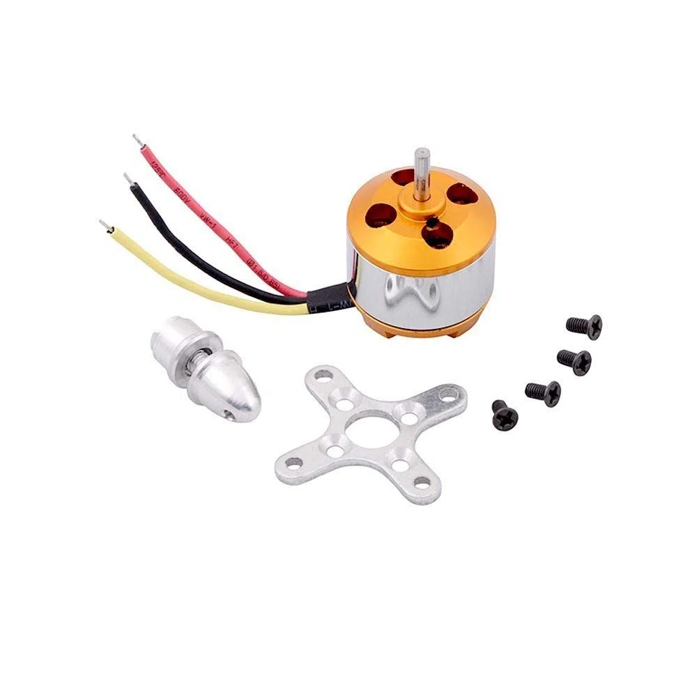 Motore Brushless RC 1000KV A2212 13T con ESC Brushless 30A Set 1045 Kit accessori CCW elica CW Supporto per aereo RC DJI F450 550 Quadcopter (Set motore brushless 1000kv)