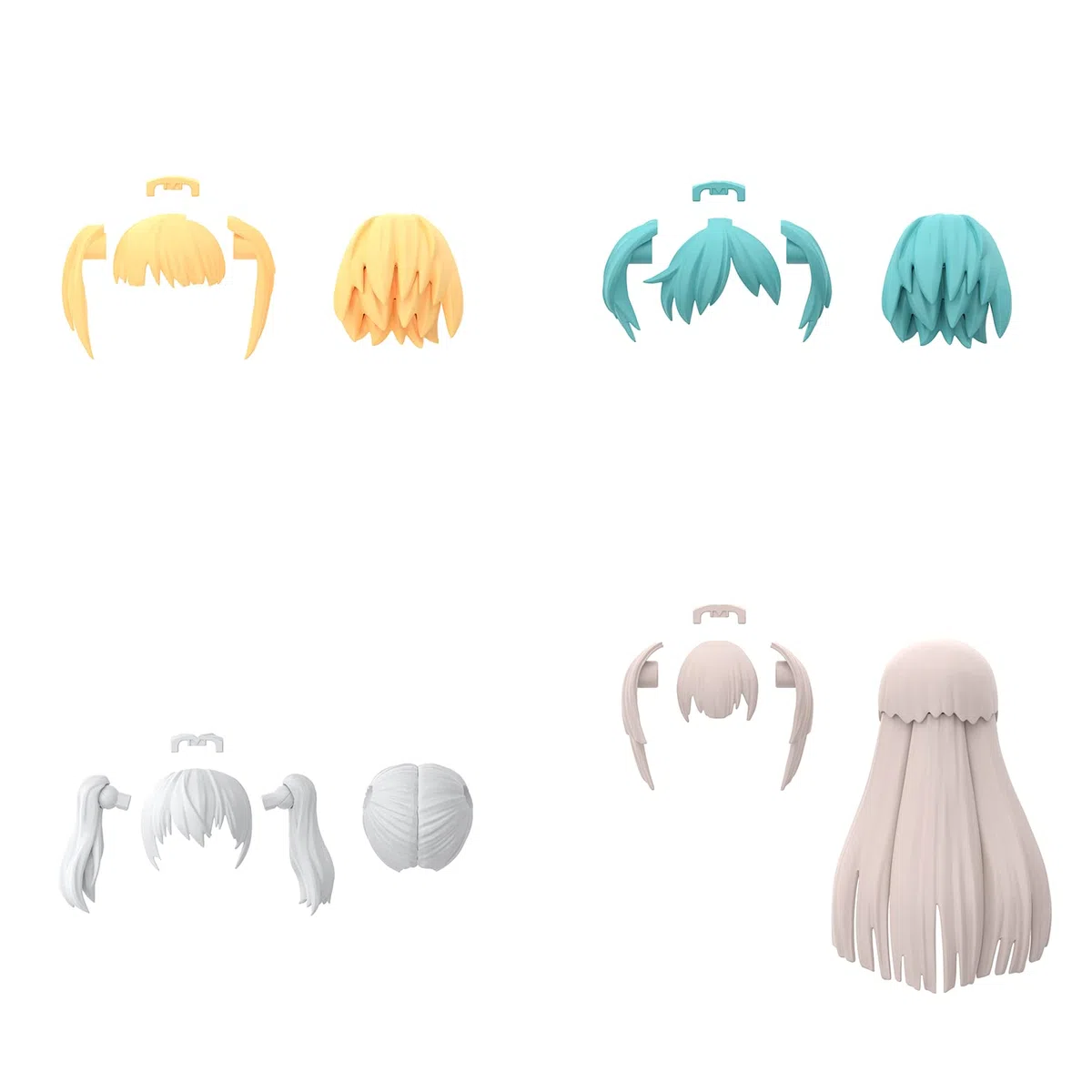Bandai 30MS 30 Minutes Sisters Option Hair Style Parts Vol. Set di 5 4 kit di accessori