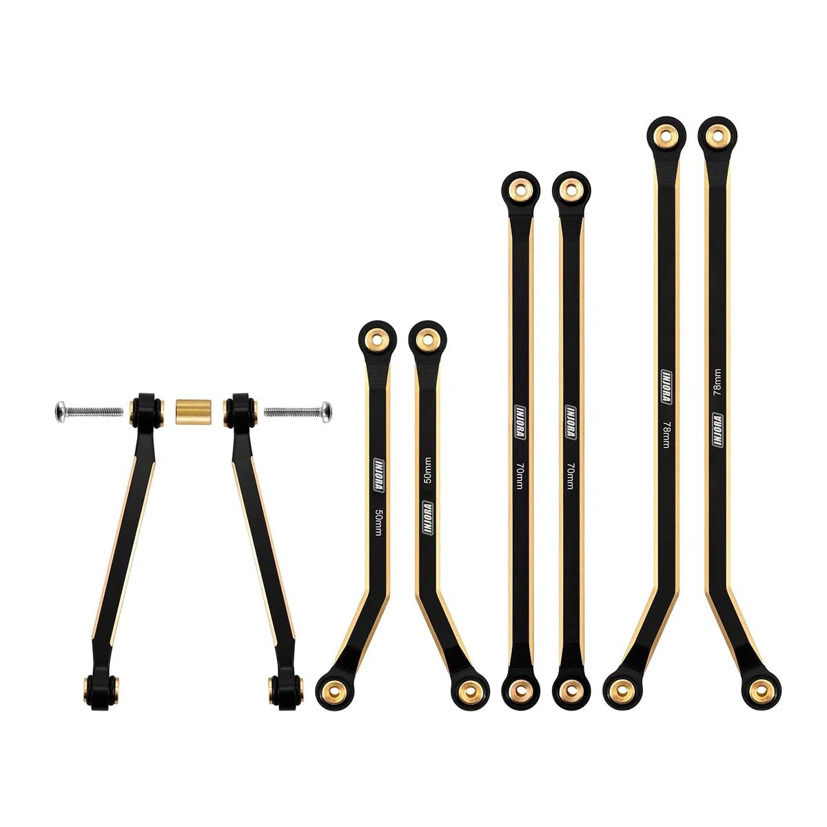 INJORA 8PCS Telaio 4 Link per Axial SCX24 Gladiator Power Wagon